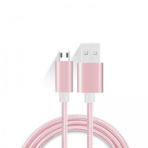Найлонов плетен микро кабел към USB зареждане